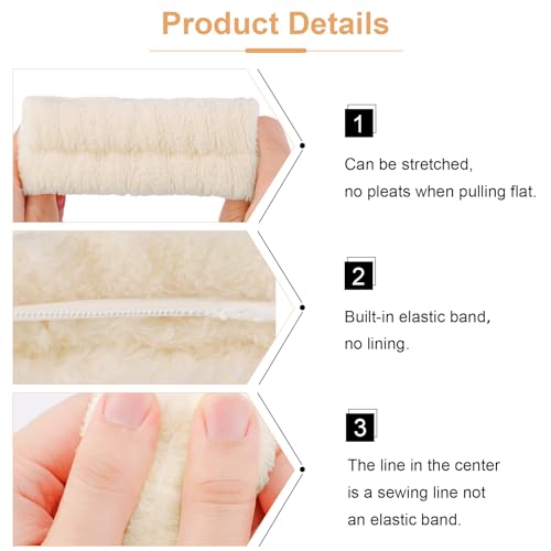 Brown Sponge Hair Band Bow Tie Spa Headband - Set of 6