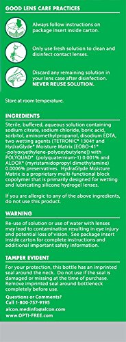 Opti-Free Puremoist Multi-Purpose Disinfecting Solution, 10oz, Lens Case