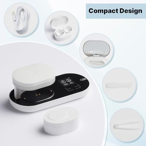 Advanced Contact Lens Cleaner with Mirror & Tweezer