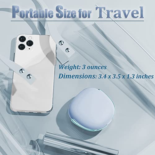 Portable Ultrasonic Contact Lens Cleaner with Solution Case