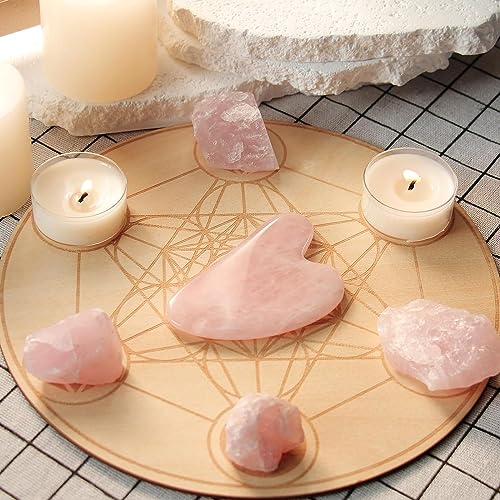 Rose Quartz Gua Sha Tool for Facial Massage