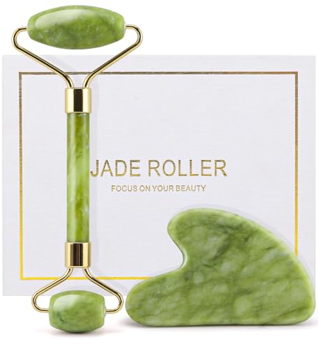Gua Sha Facial Tool & Jade Roller Set