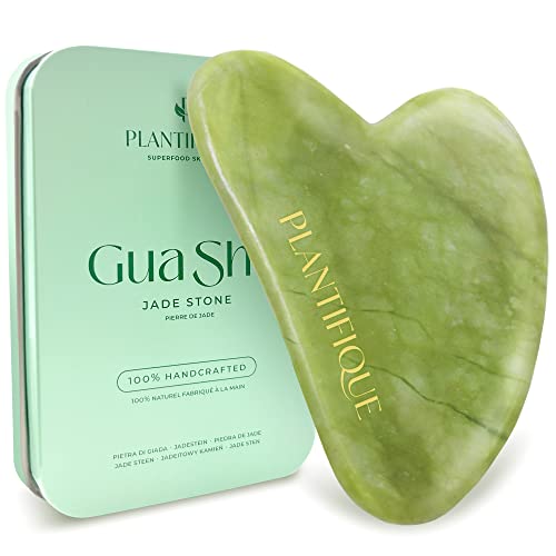 PLANTIFIQUE Jade Gua Sha Facial Massage Tool