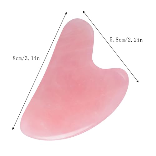 Pink Jade Gua Sha Massage Tool for Skin Care