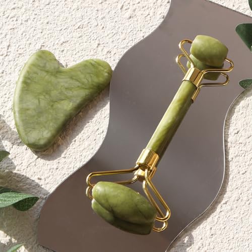 Gua Sha Facial Tool & Jade Roller Set