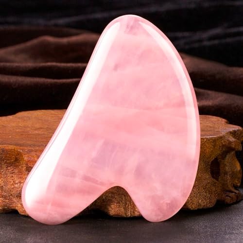 Pink Jade Gua Sha Massage Tool for Skin Care