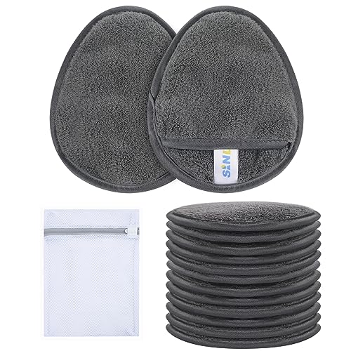 Reusable Microfiber Makeup Remover Pads - Set of 12