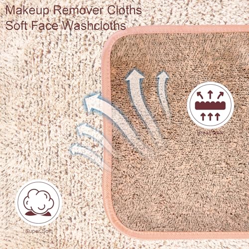 6-Pack Reusable Microfiber Makeup Remover Cloths