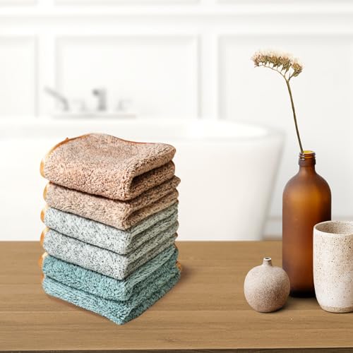 6-Pack Reusable Microfiber Makeup Remover Cloths