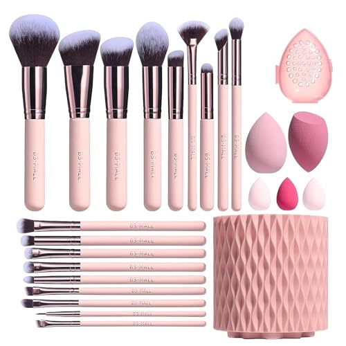 18-Piece Premium Synthetic Makeup Brush Set