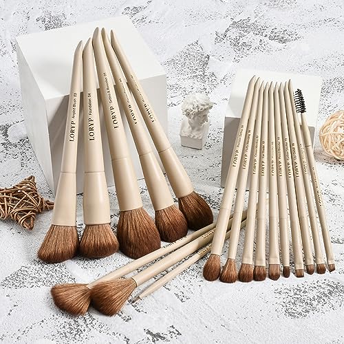 LORYP 18-Piece Makeup Brush Set - Ultra Soft