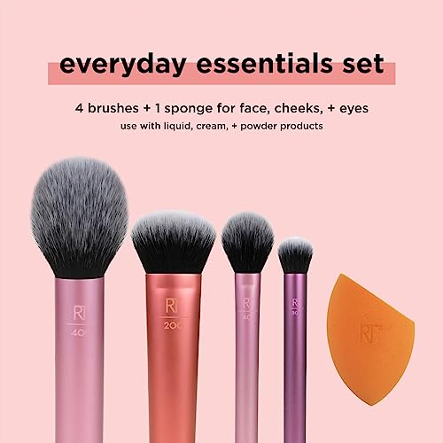 Everyday Essentials Makeup Brush Set & Sponge