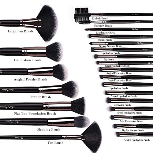 24-Piece Premium Synthetic Makeup Brush Set