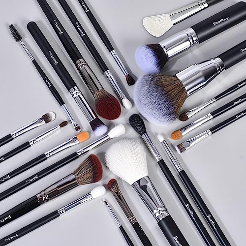 Professional 34-Piece Goat & Horse Hair Brush Set