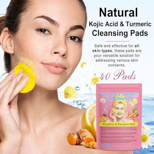 Turmeric & Kojic Acid Cleansing Pads - 80 Count