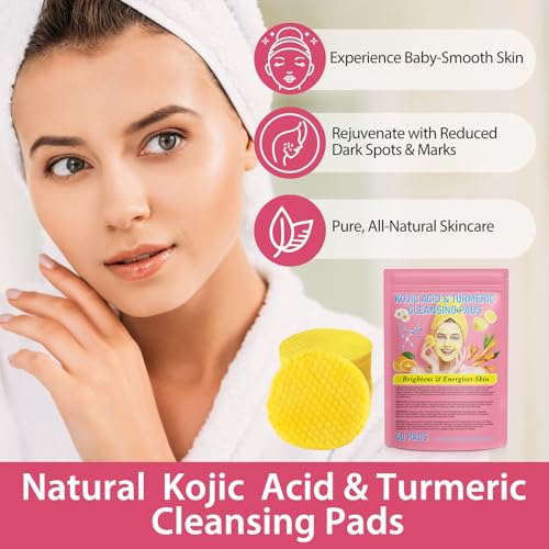 Turmeric & Kojic Acid Cleansing Pads - 80 Count