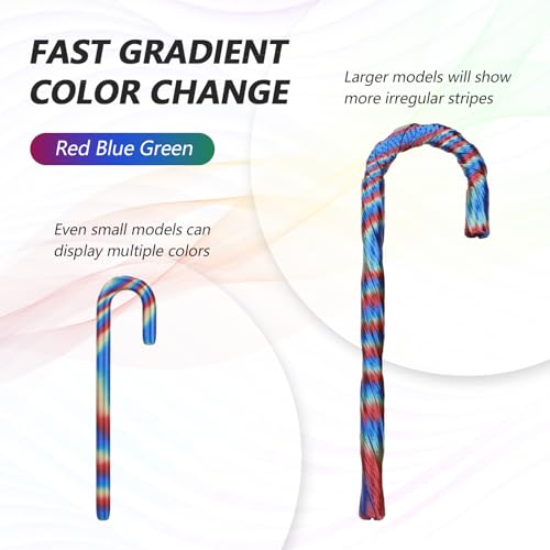 Shiny Multicolor Rainbow Silk PLA 3D Printer Filament