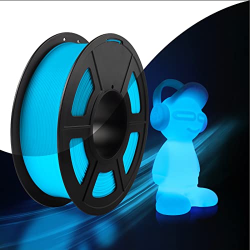 SUNLU Glow Blue PLA Filament for 3D Printers