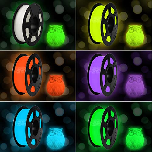 SUNLU Glow Blue PLA Filament for 3D Printers
