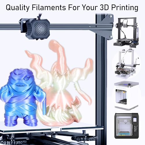 MIKA3D 6 Spools Color Change Silk PLA Filament Bundle