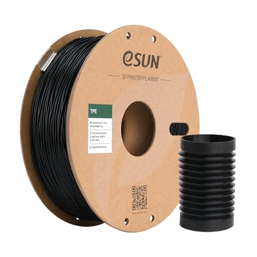 eSUN Flexible TPE Filament 1.75mm, 1KG Spool Black