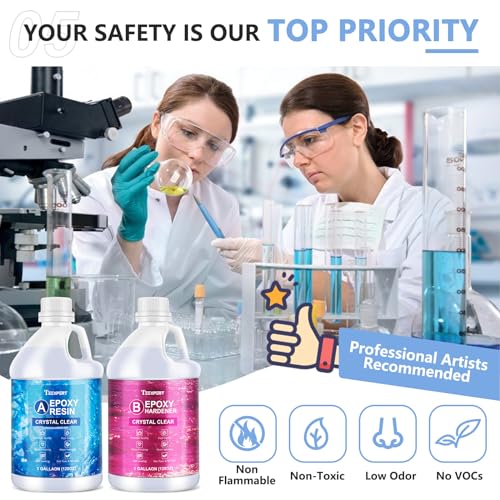 Clear Epoxy Resin Kit 1 Gallon for DIY