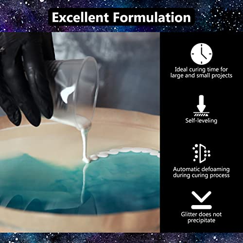 64OZ Crystal Clear Epoxy Resin Kit for Crafts
