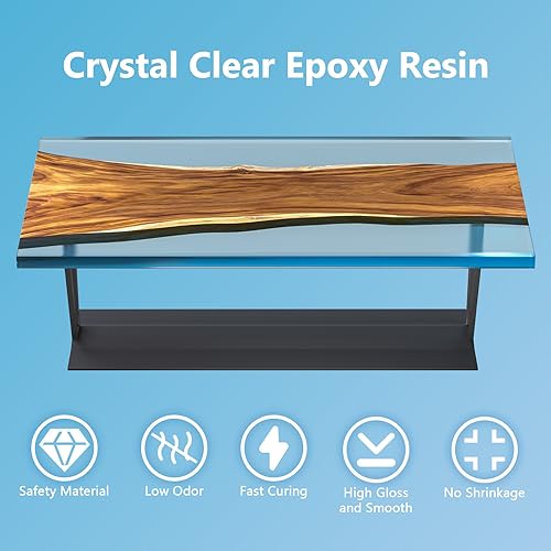 Crystal Clear Epoxy Resin Kit for Crafting & Jewelry
