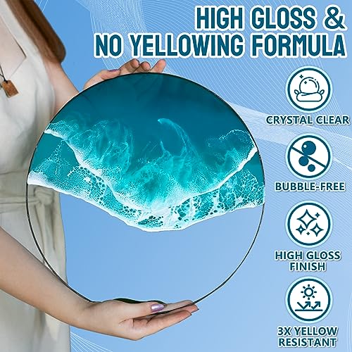 Crystal Clear High Gloss Epoxy Resin - 34oz