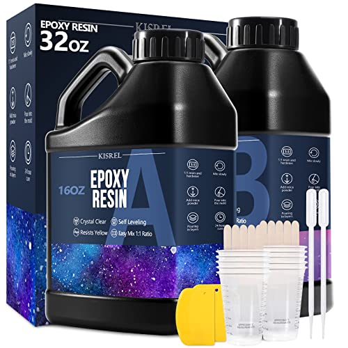 Crystal Clear Epoxy Resin Kit - 32oz - 16oz x 2
