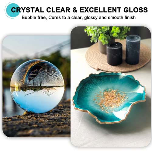 Clear High Gloss 1 Gallon Epoxy Resin for Crafts