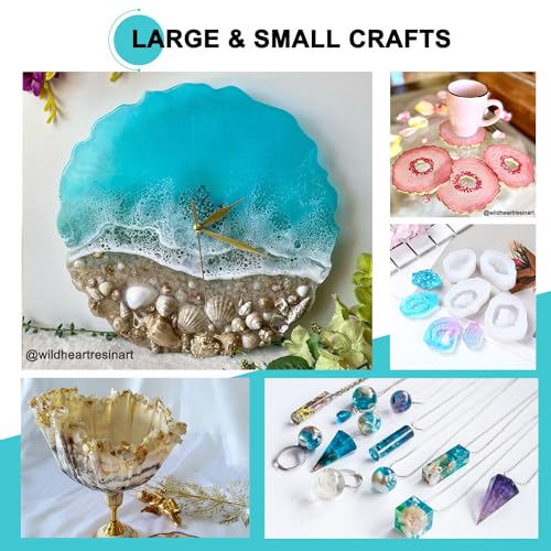 Clear High Gloss 1 Gallon Epoxy Resin for Crafts