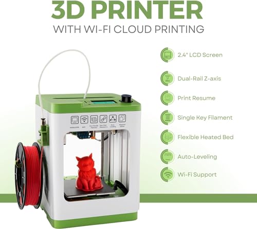 Mini 3D Printer Starter Kit with Auto-Leveling Technology