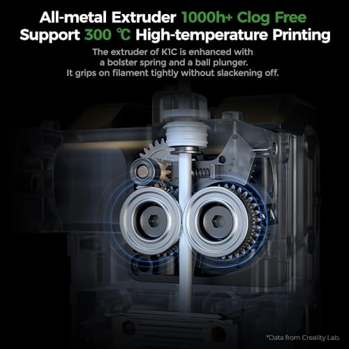 Creality K1C 3D Printer: Fast Printing, Direct Extruder