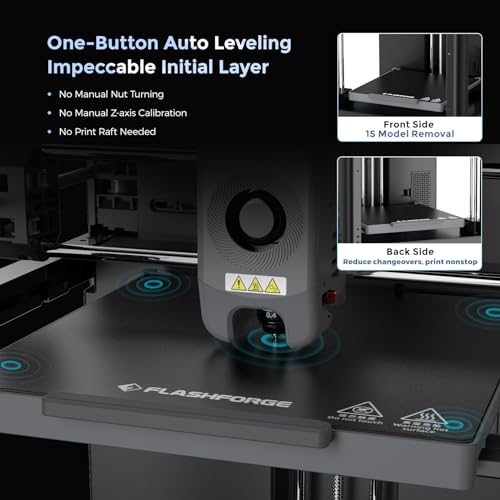 FLASHFORGE Adventurer 5M 3D Printer: Auto leveling, high speed printing