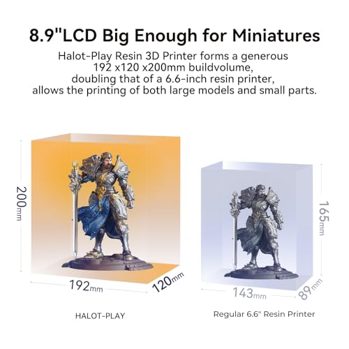 Creality Halot-Play 2024 Resin 3D Printer - HD Touchscreen