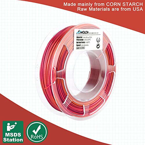 AMOLEN Dual Color Silk Filament Bundle - 1.75mm