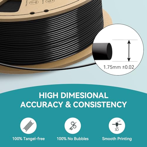 SUNLU Elite PETG 3D Printer Filament – Black