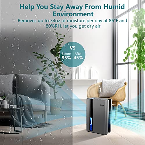 SIMSEN 95oz Quiet Dehumidifier for RV Living