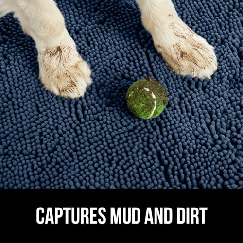 Chenille Welcome Doormat for RV Living, Muddy Paws