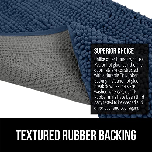 Chenille Welcome Doormat for RV Living, Muddy Paws