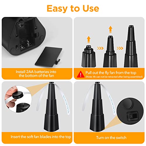 4 Pack PIMAG Fly Fans Repellent for RVs