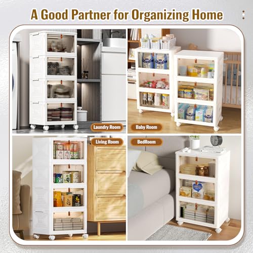 23Qt Stackable Plastic Storage Bins Organizer with Lids