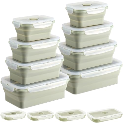 8-Piece Collapsible Silicone Food Storage Set for RVs