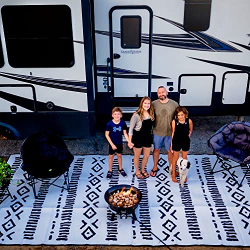 Recycled Waterproof RV Mat | Portable Outdoor Rug