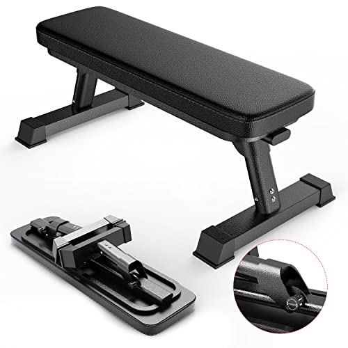 Foldable Flat Bench for RV Weight Training and Abs
