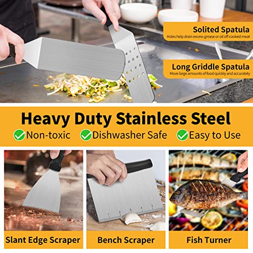 29PCS BBQ Griddle Tool Kit - Stainless Steel Accessories