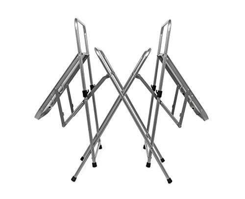 Camco Olympian Deluxe Portable Grill Table | Wide Surface Area | Perfect for Outdoor Cooking