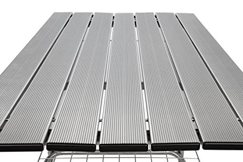 Camco Olympian Deluxe Portable Grill Table | Wide Surface Area | Perfect for Outdoor Cooking