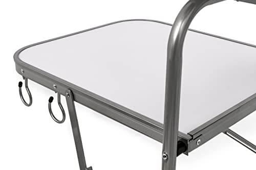 Camco Olympian Deluxe Portable Grill Table | Wide Surface Area | Perfect for Outdoor Cooking
